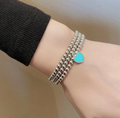 [Renovia Jewelry]RETURN TO TIF SILVER BEAD NECKLACE