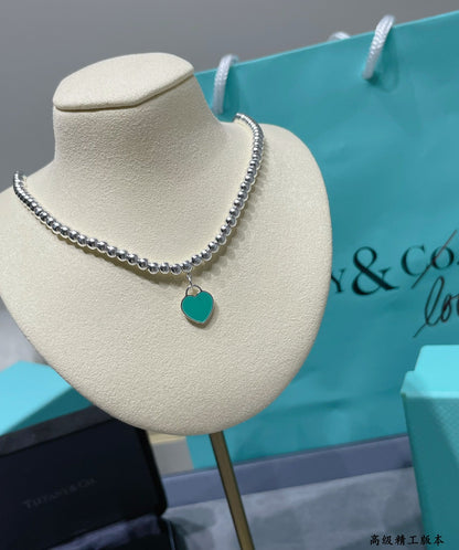 [Renovia Jewelry]RETURN TO TIF SILVER BEAD NECKLACE