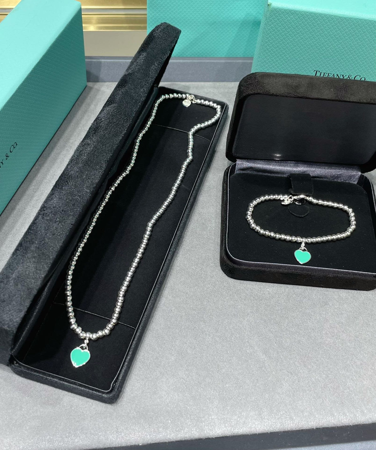 [Renovia Jewelry]RETURN TO TIF SILVER BEAD NECKLACE