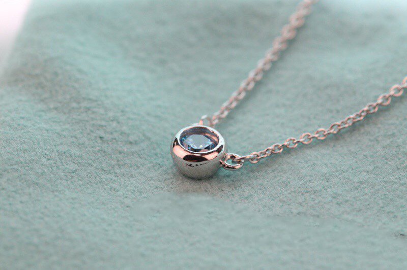 [Renovia Jewelry]ELSA PERETTI SERIES SINGLE DIAMOND SIMPLE NECKLACE