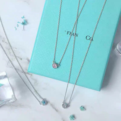 [Renovia Jewelry]ELSA PERETTI SERIES SINGLE DIAMOND SIMPLE NECKLACE