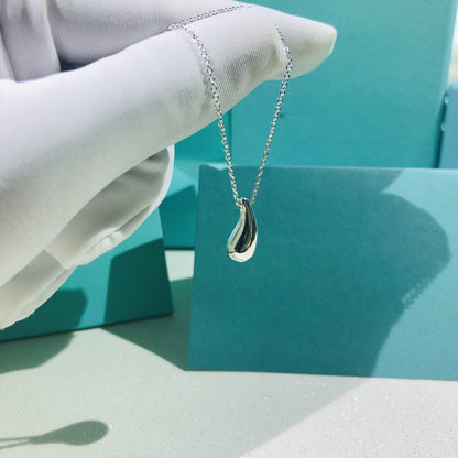 [Renovia Jewelry]ELSA PERETTI TEARDROP PENDANT STERLING SILVER NECKLACE