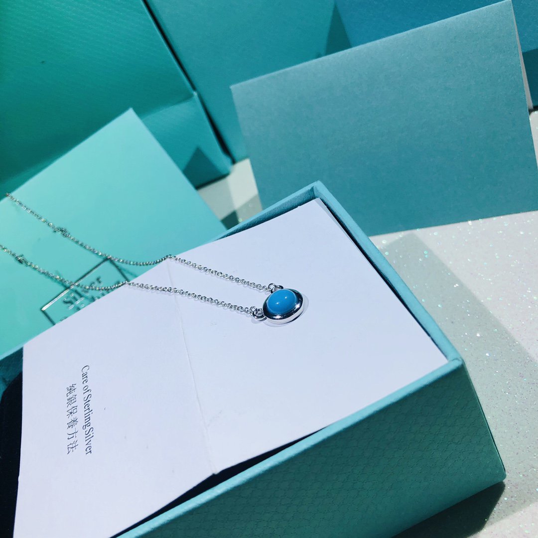 [Renovia Jewelry]YARD TURQUOISE NECKLACE SILVER
