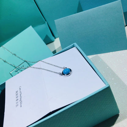 [Renovia Jewelry]YARD TURQUOISE NECKLACE SILVER