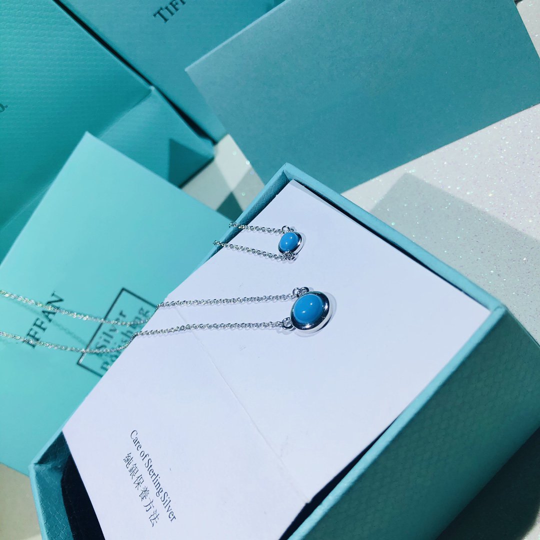 [Renovia Jewelry]YARD TURQUOISE NECKLACE SILVER