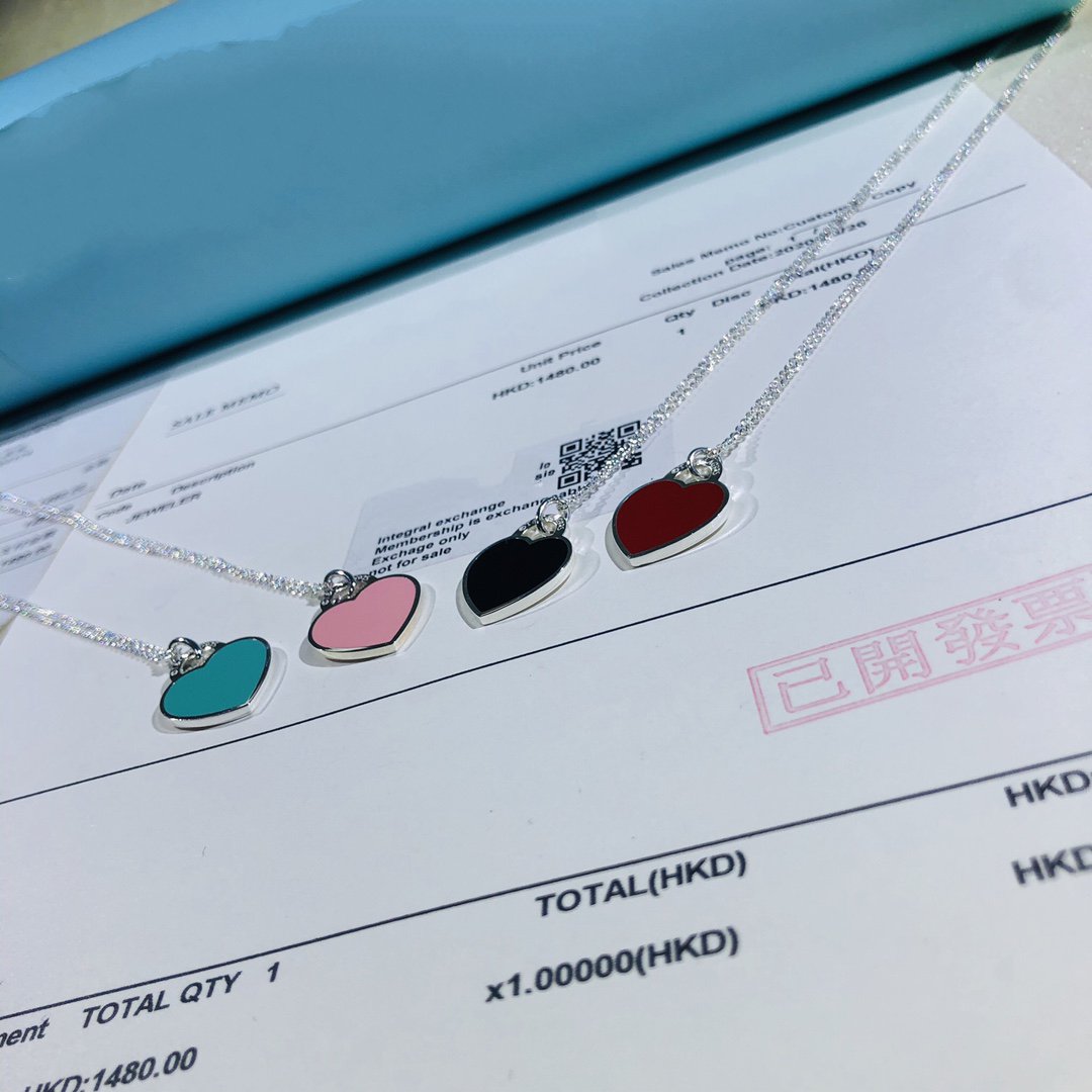 [Renovia Jewelry]SMALL HEART TAG PENDANT STERLING SILVER