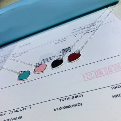 [Renovia Jewelry]SMALL HEART TAG PENDANT STERLING SILVER