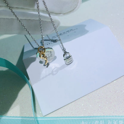 [Renovia Jewelry]LOVE HEART TAG KEY NECKLACE