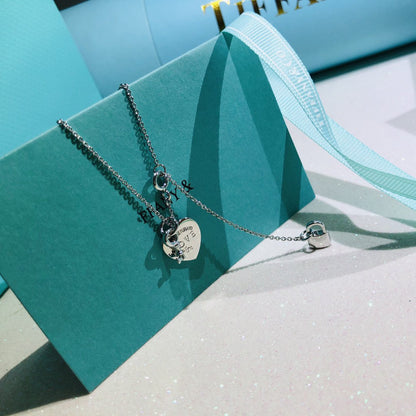 [Renovia Jewelry]LOVE HEART TAG KEY NECKLACE