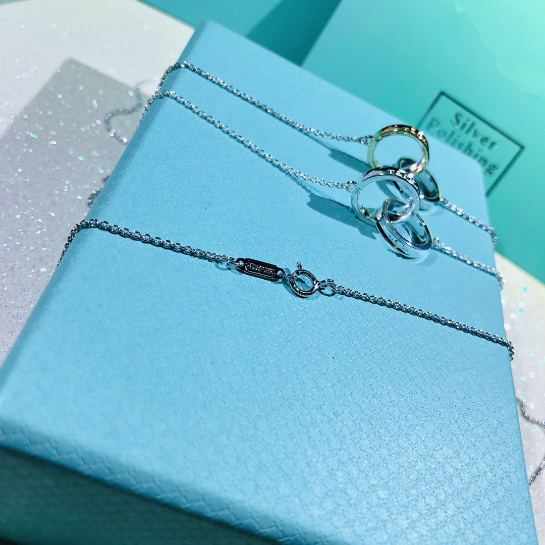 [Renovia Jewelry]INTERLOCKING CIRCLES PENDANT SMALL NECKLACE