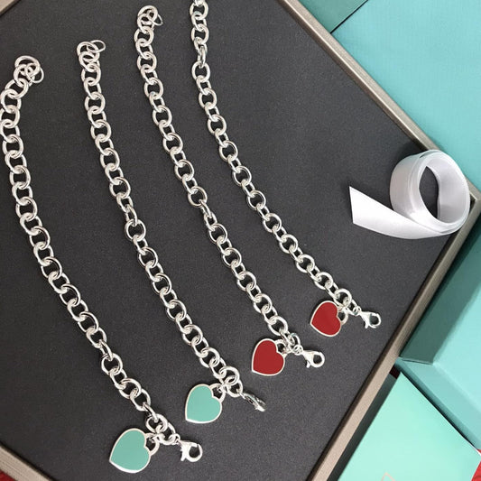 [Renovia Jewelry]HEART TAG BRACELET SILVER MEDIUM