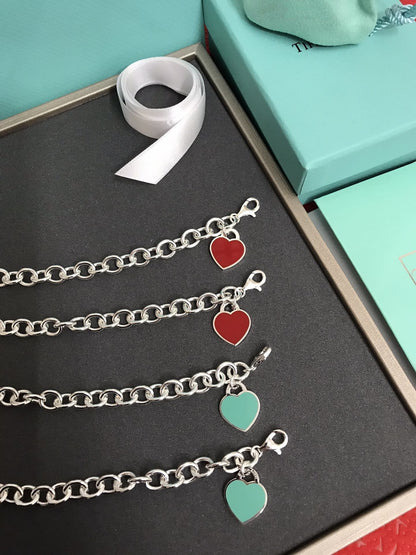 [Renovia Jewelry]HEART TAG BRACELET SILVER MEDIUM