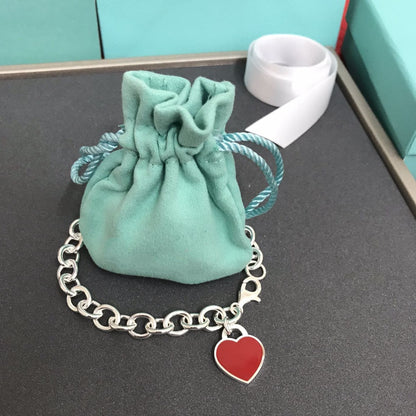 [Renovia Jewelry]HEART TAG BRACELET SILVER MEDIUM