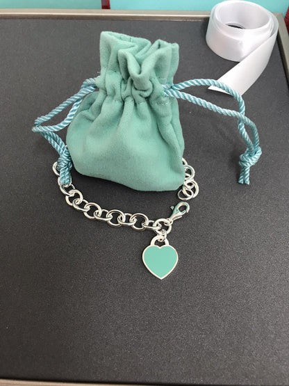 [Renovia Jewelry]HEART TAG BRACELET SILVER MEDIUM