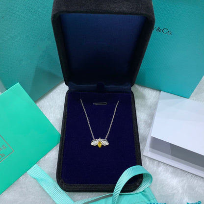 [Renovia Jewelry]PAPER FLOWERS YELLOW DIAMOND FIREFLY PENDANT