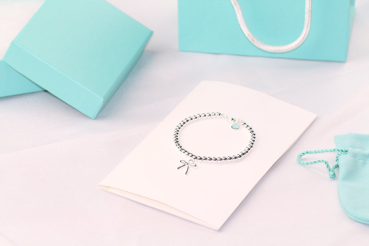 [Renovia Jewelry]STERLING SILVER BOW BEAD BRACELET