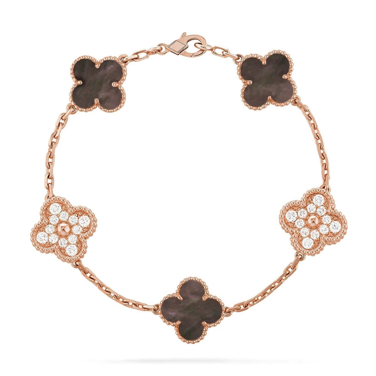 [Renovia Jewelry] CLOVER 5 MOTIF GRAY MOP BRACELET COLLECTION