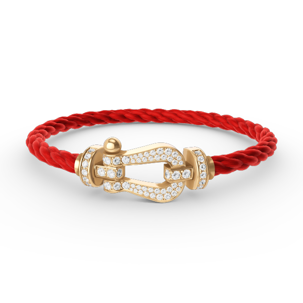 [Renovia Jewelry]FORCE LARGE HORSESHOE FULL DIAMOND BRACELET GOLD