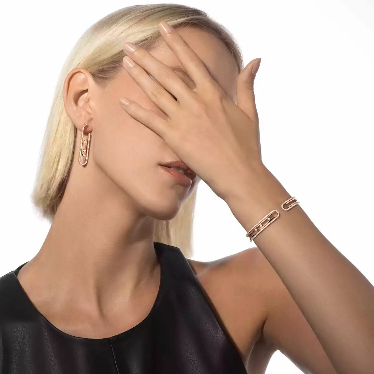 [Renovia Jewelry]Diamond Pendant Earrings Move 10Th