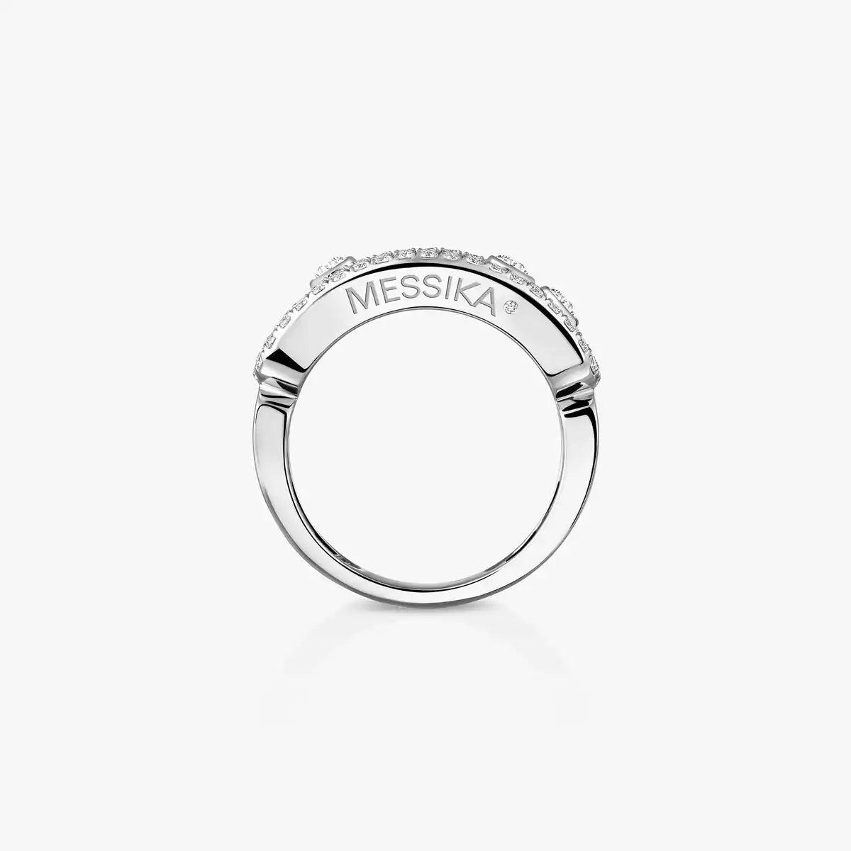 [Renovia Jewelry] Move Gold Diamond Pave_ Ring