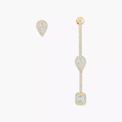 [Renovia Jewelry]Diamond Drop Earrings My Twin