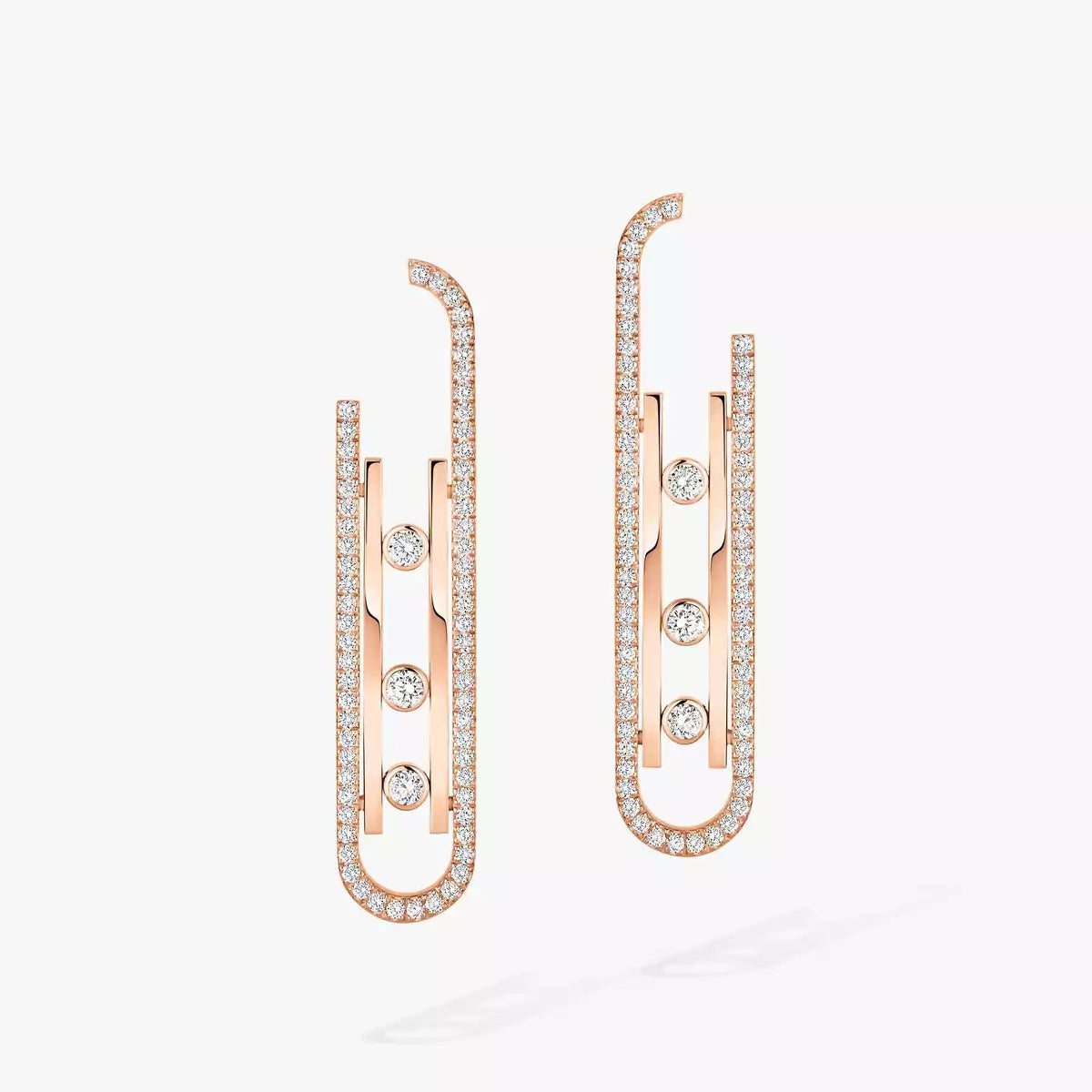 [Renovia Jewelry]Diamond Pendant Earrings Move 10Th