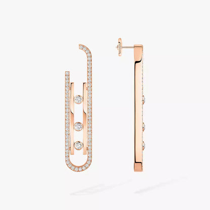 [Renovia Jewelry]Diamond Pendant Earrings Move 10Th