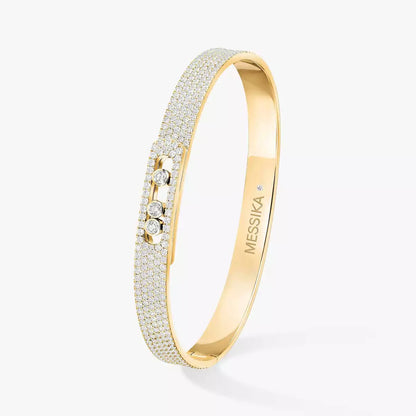 [Renovia Jewelry]Move Noa Full Pavé Diamond Bangle Bracelet