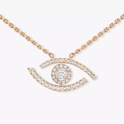 [Renovia Jewelry]Pave_ Diamond Necklace Lucky Eye