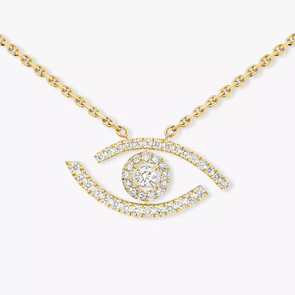 [Renovia Jewelry]Pave_ Diamond Necklace Lucky Eye