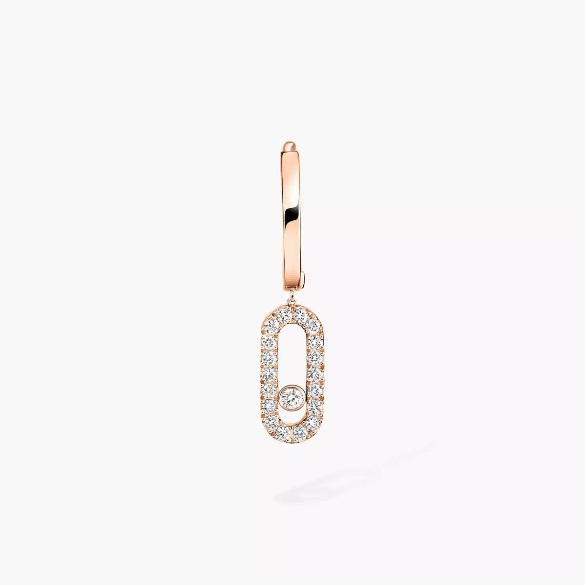 [Renovia Jewelry]Move Uno Single Diamond Hoop Earring