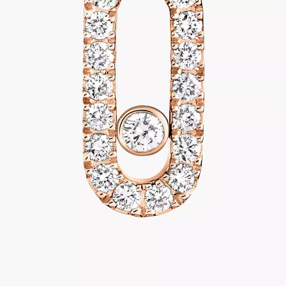 [Renovia Jewelry]Move Uno Single Diamond Hoop Earring