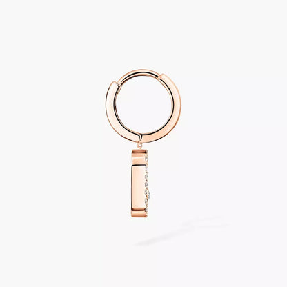 [Renovia Jewelry]Move Uno Single Diamond Hoop Earring
