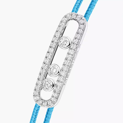[Renovia Jewelry]Care(Medium-3.5mm) pink cord pavé bracelet