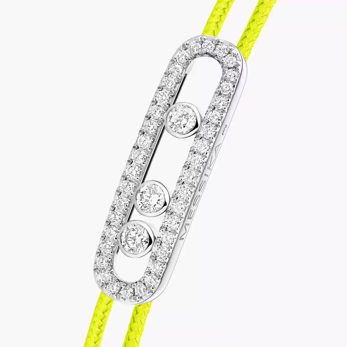 [Renovia Jewelry]Care(Medium-3.5mm) pink cord pavé bracelet