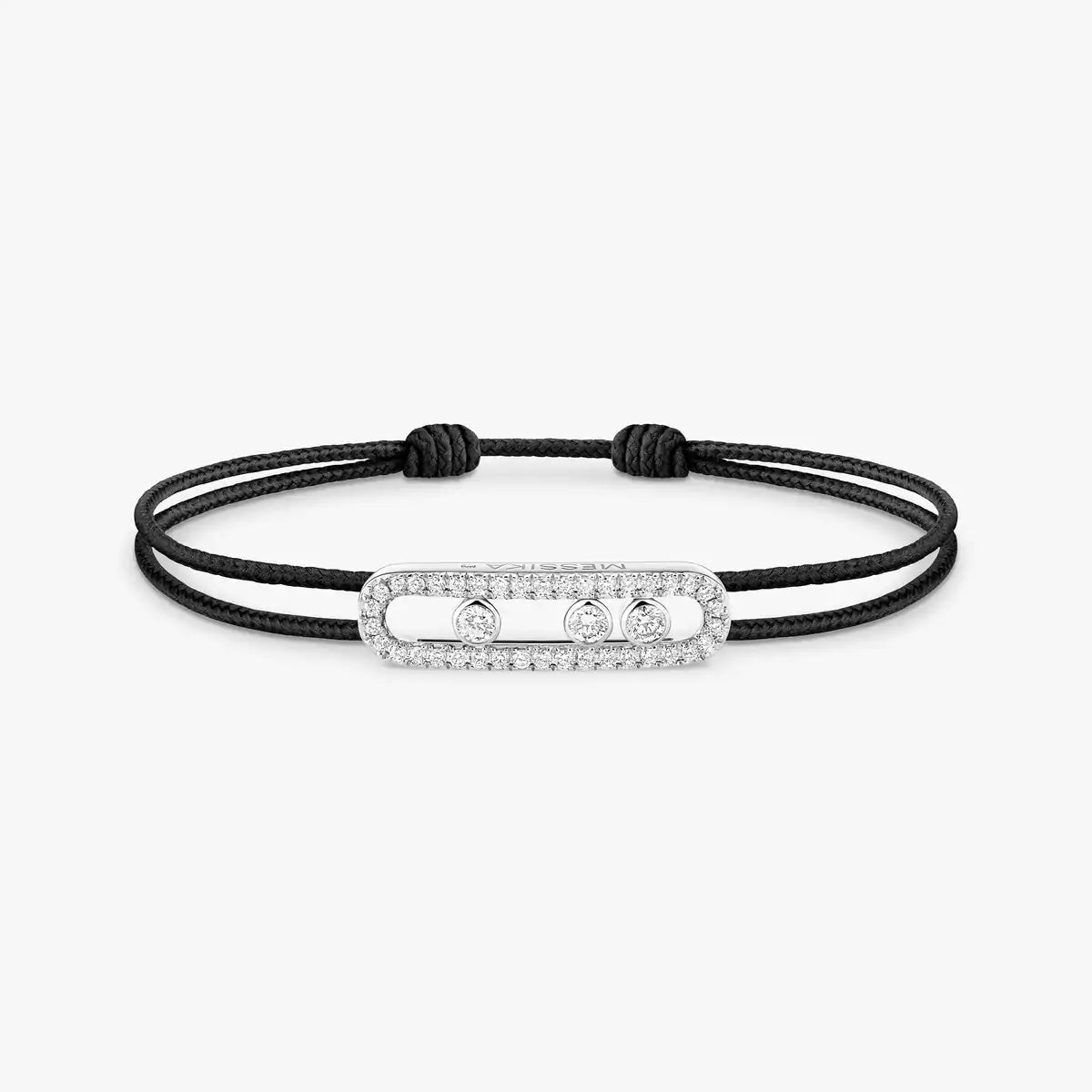 [Renovia Jewelry]Care(Medium-3.5mm) pink cord pavé bracelet