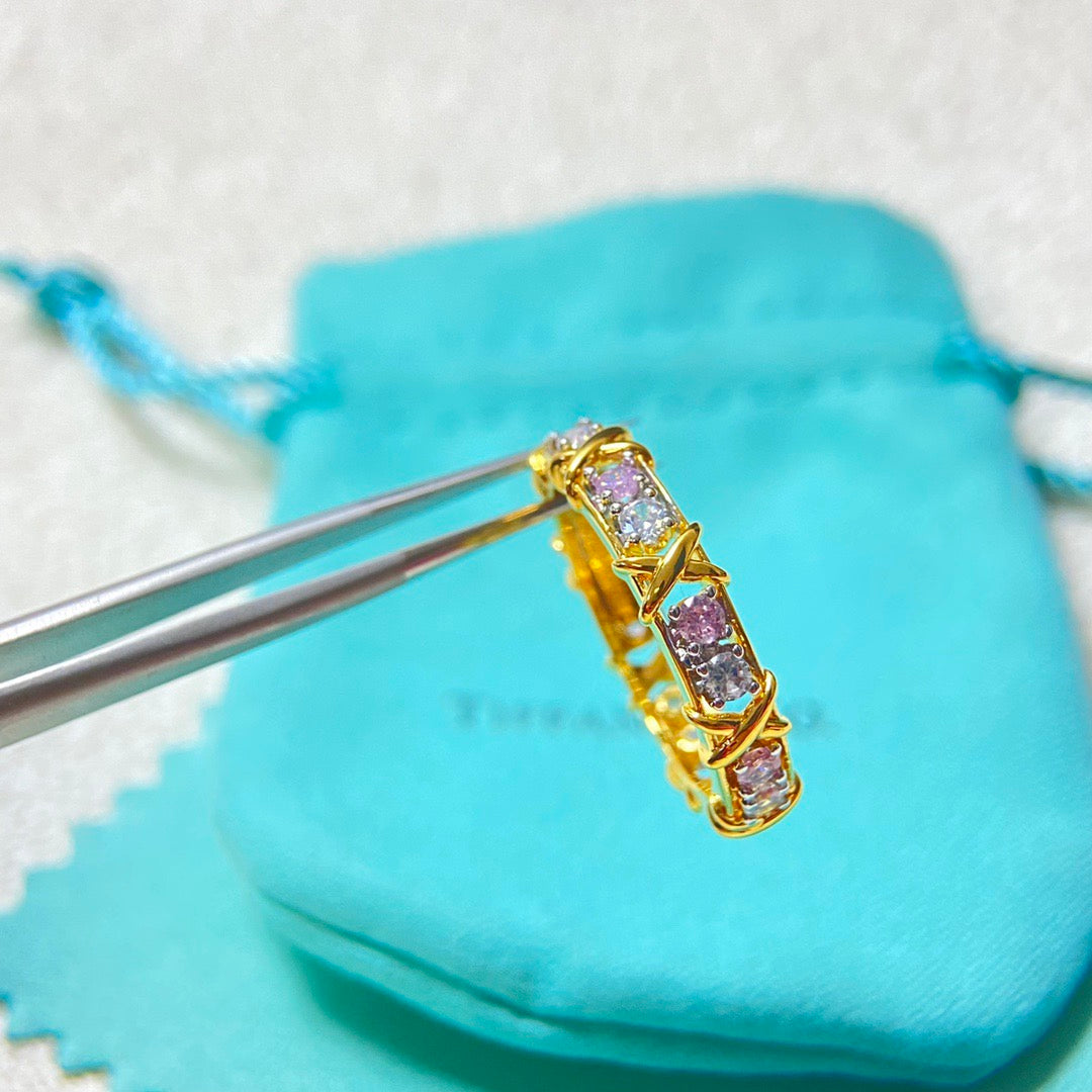 [Renovia Jewelry]SIXTEEN STONE RING Colored Stone Version