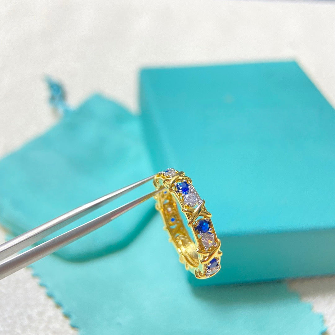 [Renovia Jewelry]SIXTEEN STONE RING Colored Stone Version
