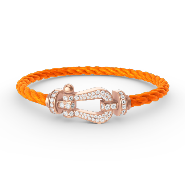 [Renovia Jewelry]FORCE LARGE HORSESHOE FULL DIAMOND BRACELET ROSE GOLD