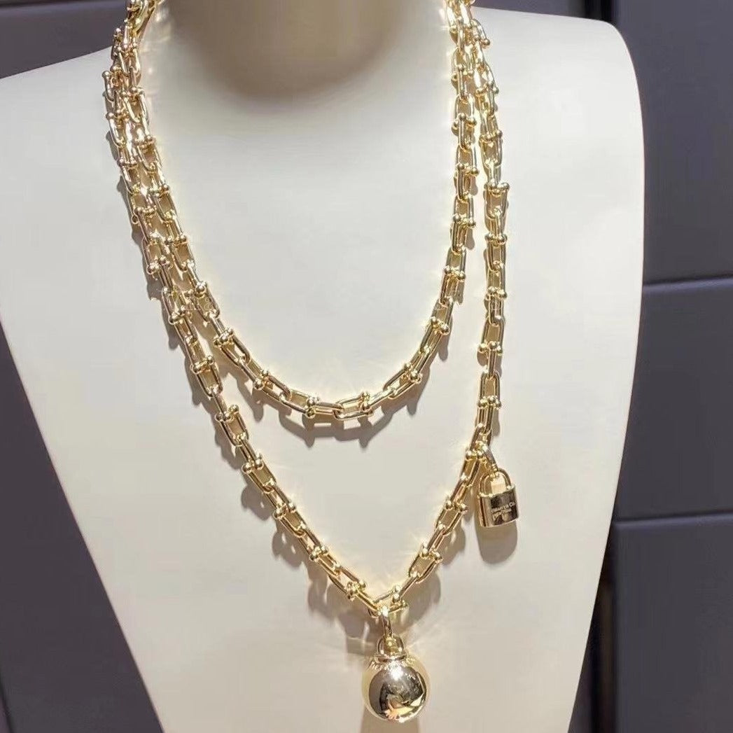 [Renovia Jewelry]HARDWEAR WRAP NECKLACE