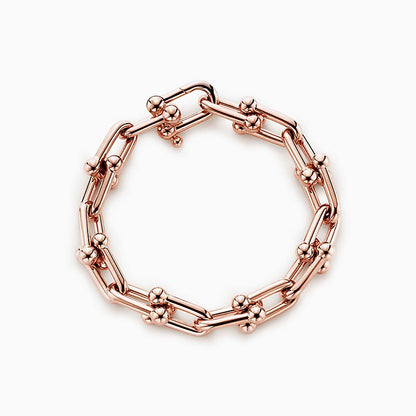 [Renovia Jewelry]HARDWEAR BRACELET PINK GOLD AND SILVER