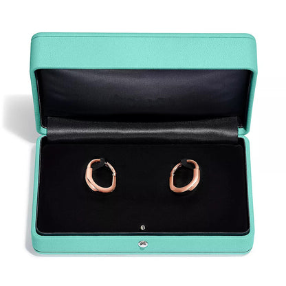 [Renovia Jewelry]LOCK MEDIUM DIAMNOND EARRINGS