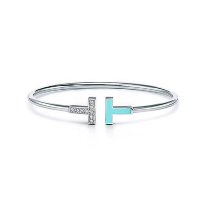 [Renovia Jewelry]T BRACELET 1.8MM TURQUOISE DIAMOND PINK GOLD