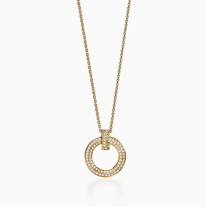 [Renovia Jewelry]T WIRE PEDANT DIAMOND NECKLACE