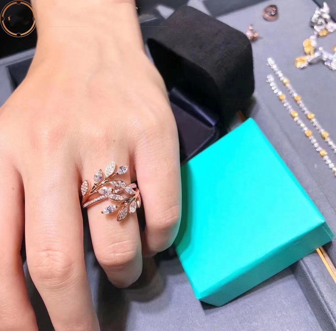 [Renovia Jewelry]VICTORIA DIAMOND VINE BYPASS RING PINK GOLD