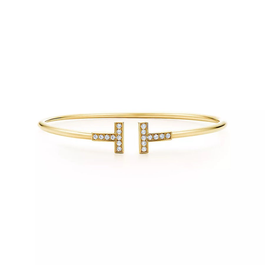 [Renovia Jewelry]T BRACELET 1.8MM GOLD DIAMOND
