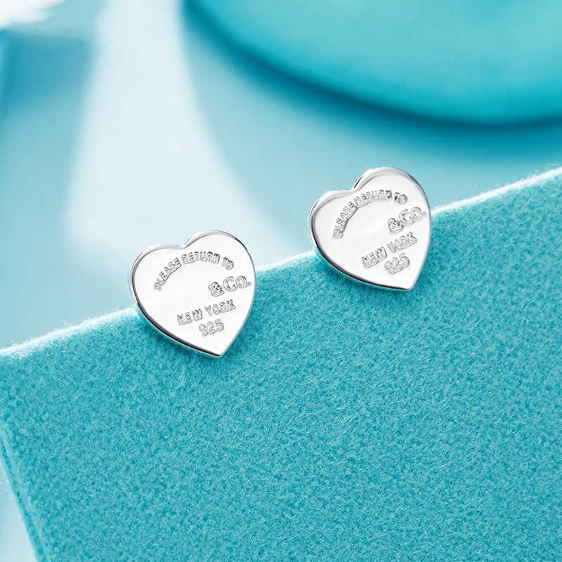 [Renovia Jewelry]RETURN TO TIF LOVE SILVER EARRINGS