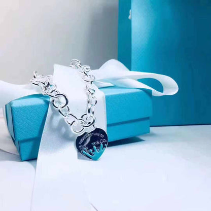[Renovia Jewelry]LOVE HEART RETURN TO TIF SILVER BRACELET