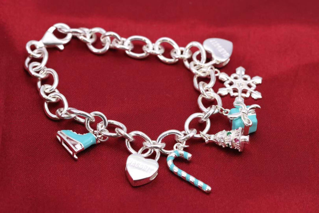 [Renovia Jewelry]CHRISTMAS SILVER BRACELET