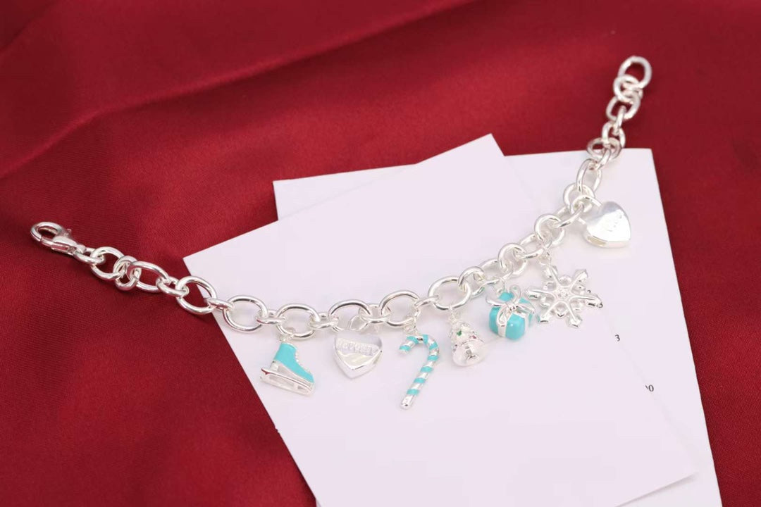 [Renovia Jewelry]CHRISTMAS SILVER BRACELET